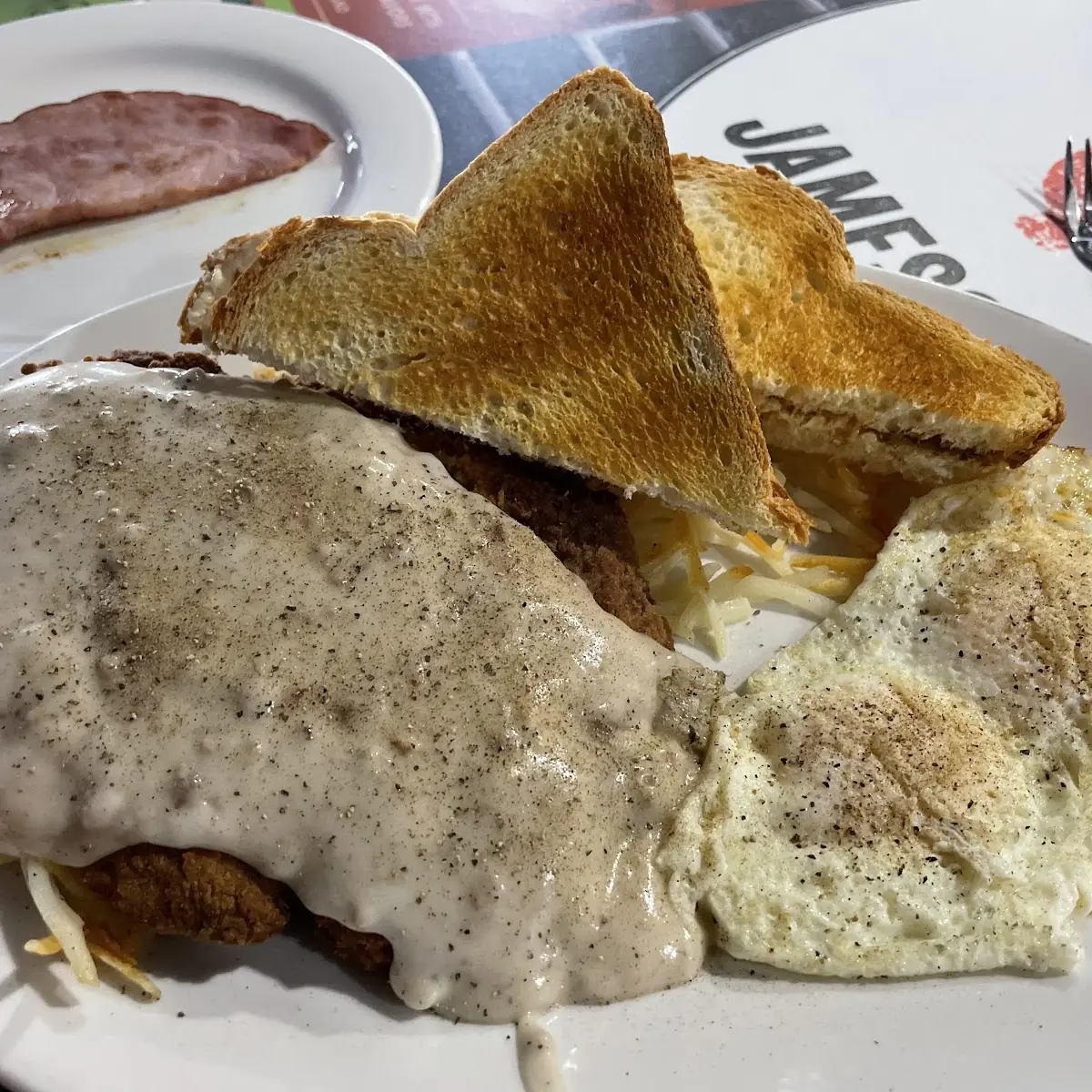 Chicken Fried Steak Breakfast Plate