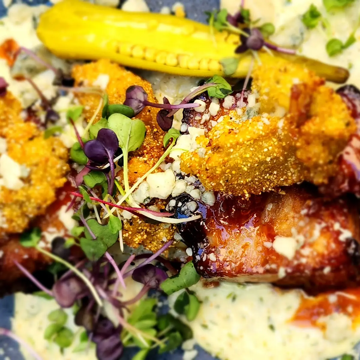 Pork Belly & Corn Fried Oysters