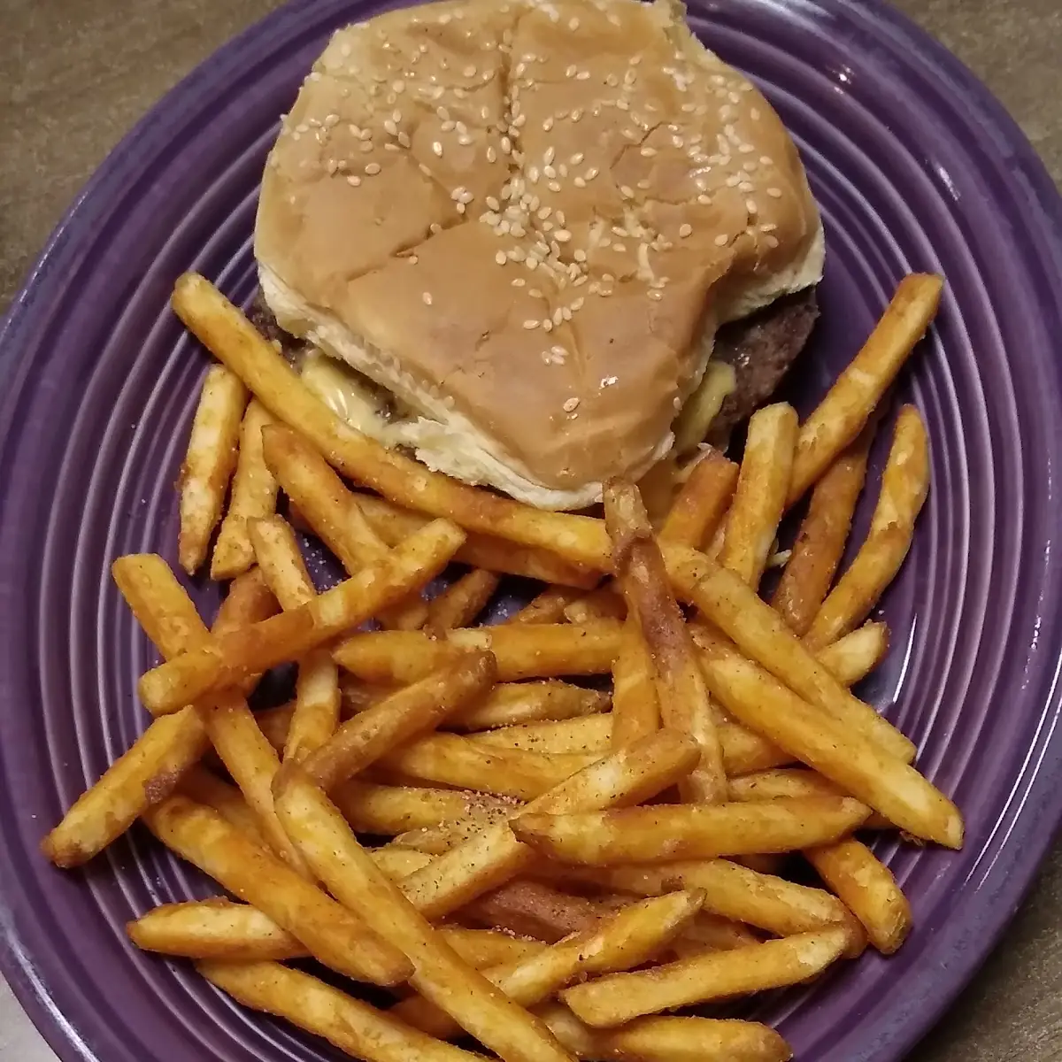 Cheeseburger and Fries