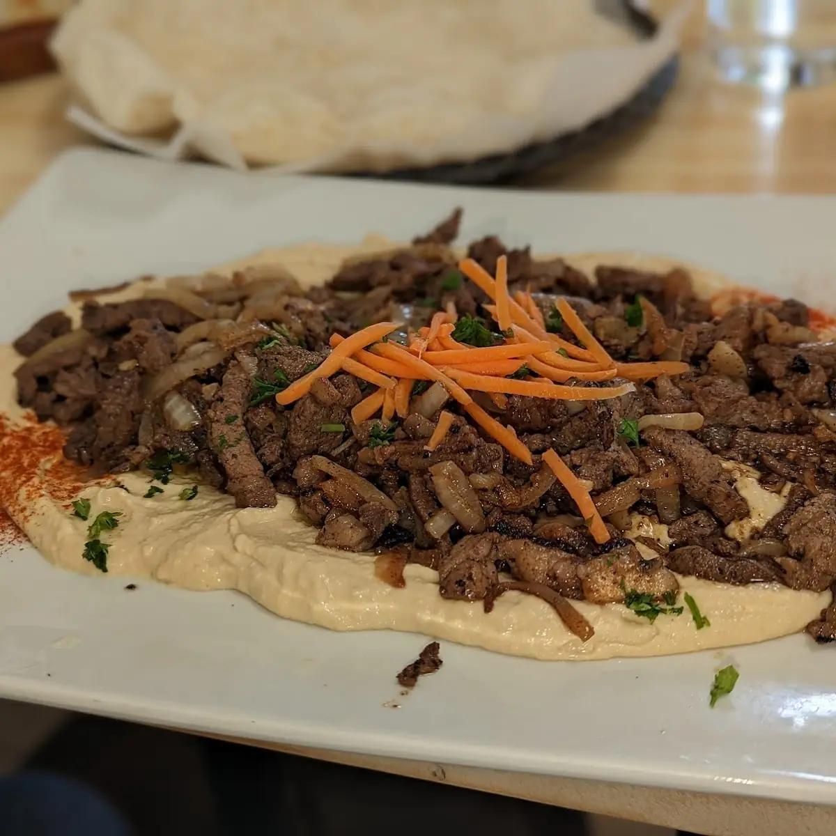 Lamb shawarma plate