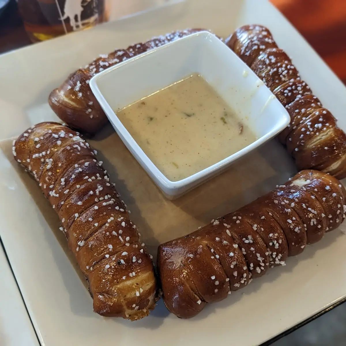 Pretzles with Beer Cheese