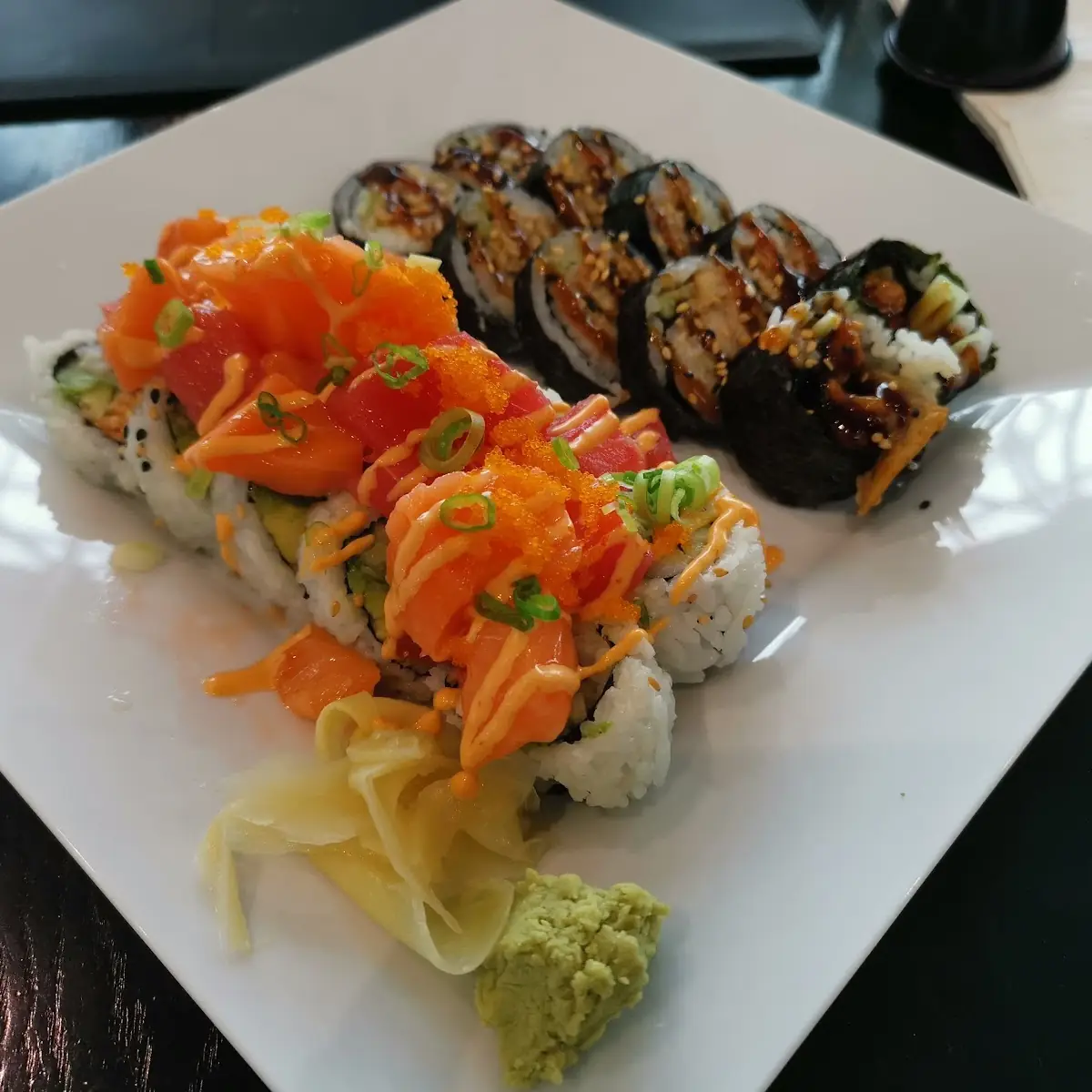 Sunset Roll and Eel Roll