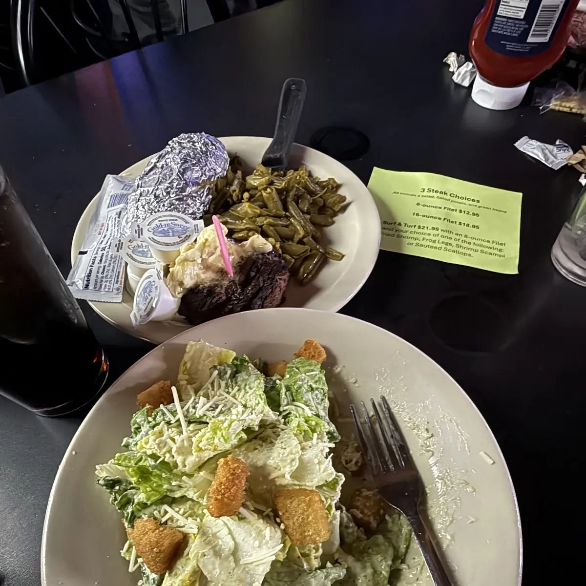 Salad and Steak