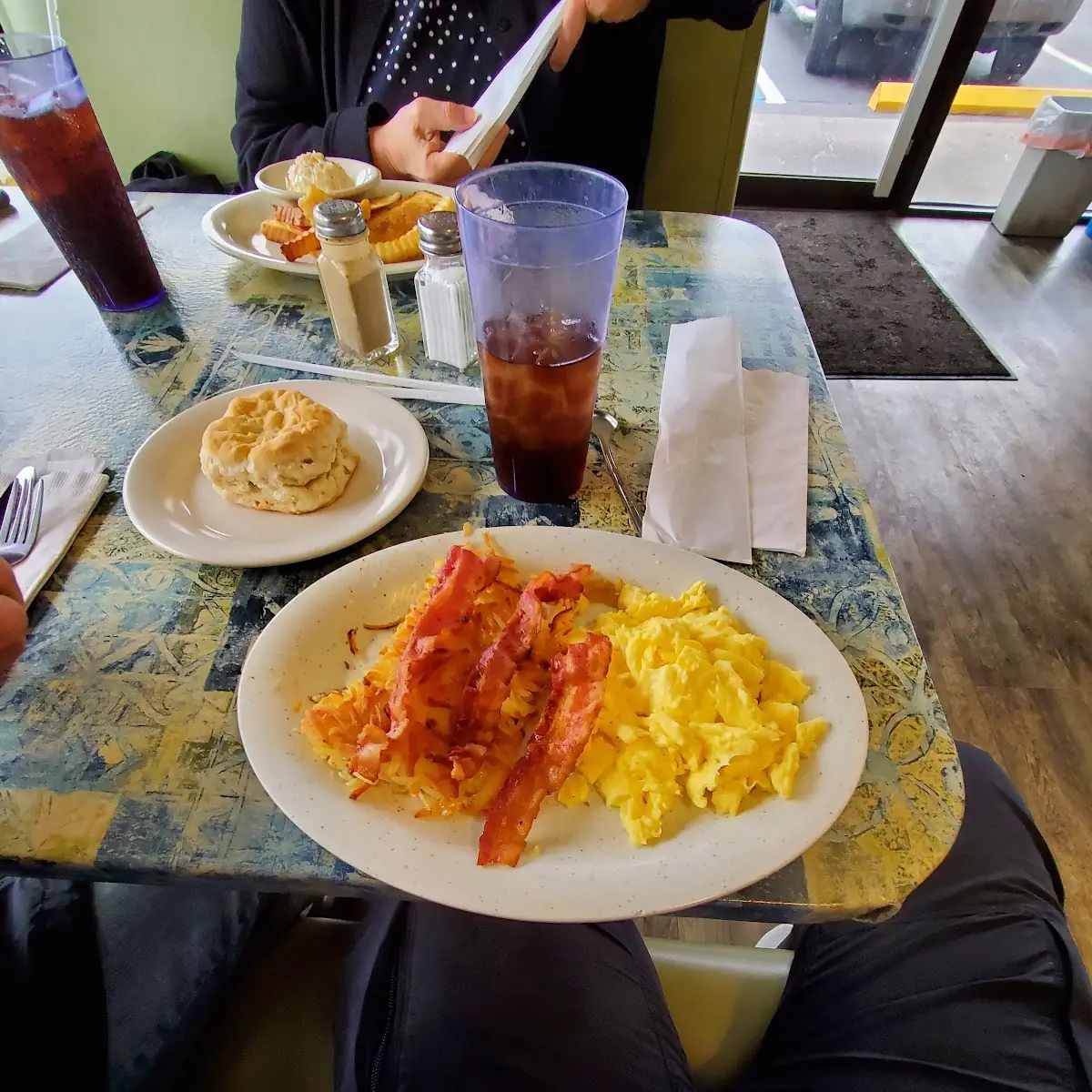 Eggs Hash Browns and Bacon
