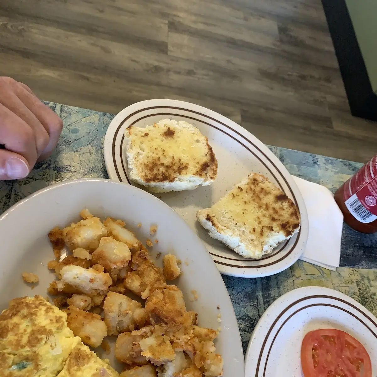 Western Omelet and Home Fries