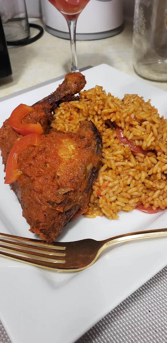 Jollof Rice and Chicken, Merilyn's Kitchen