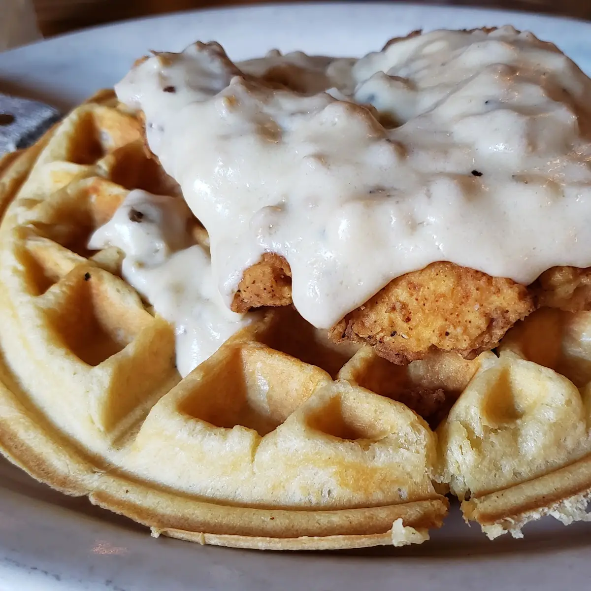 Fried Chicken and Sausage Gravy