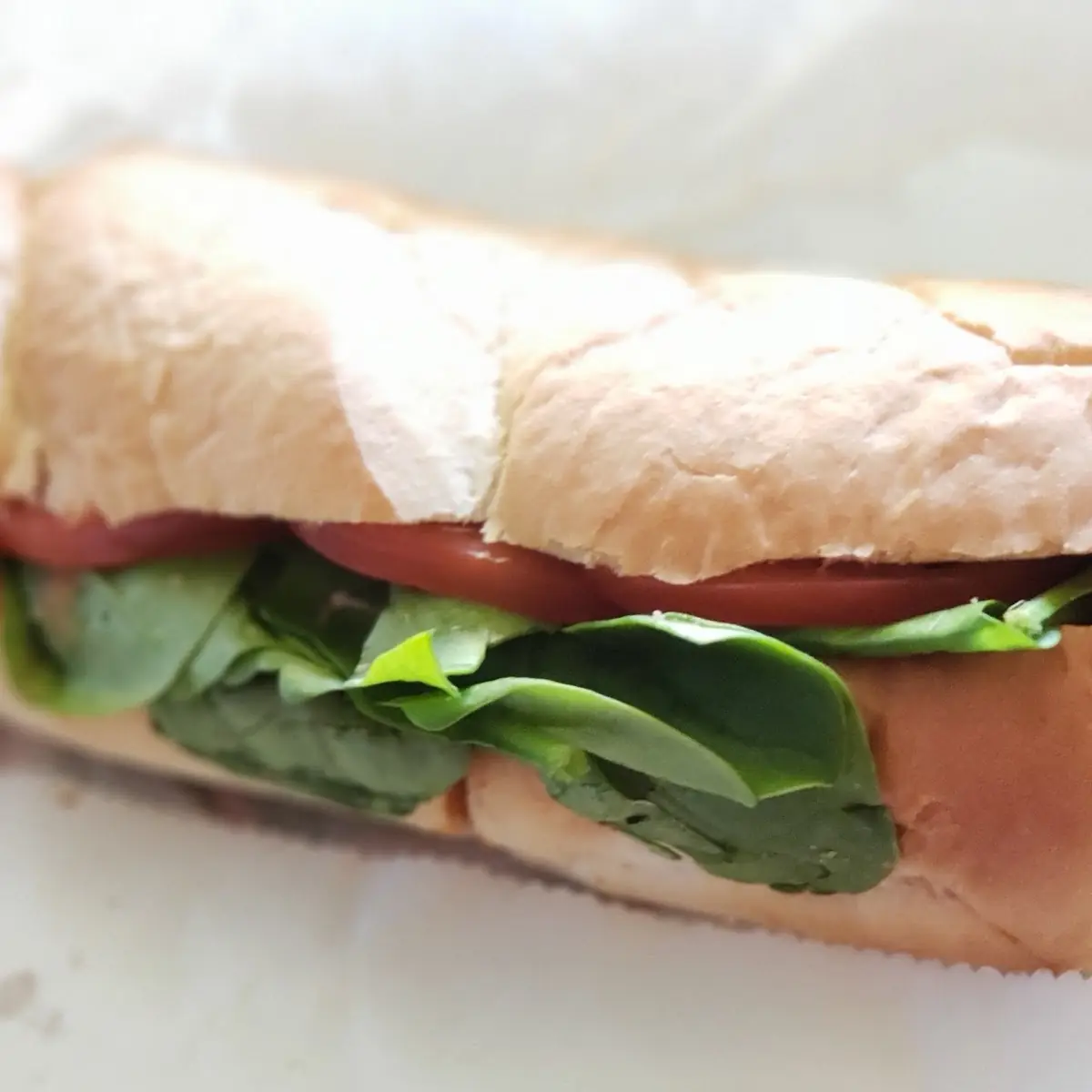 Meatball Sub with Tomatoes and Spinach