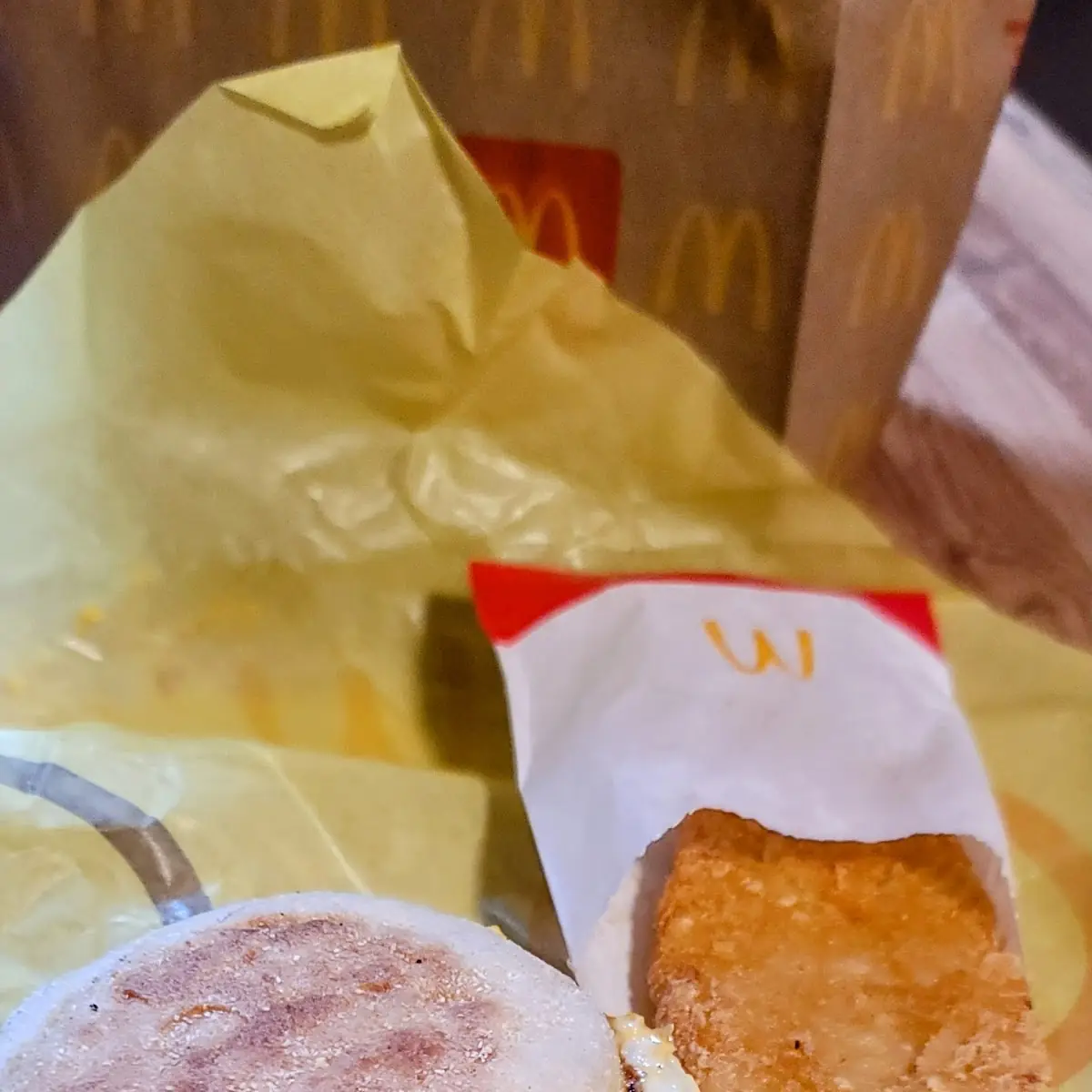 Egg Mcmuffin and Hash Browns