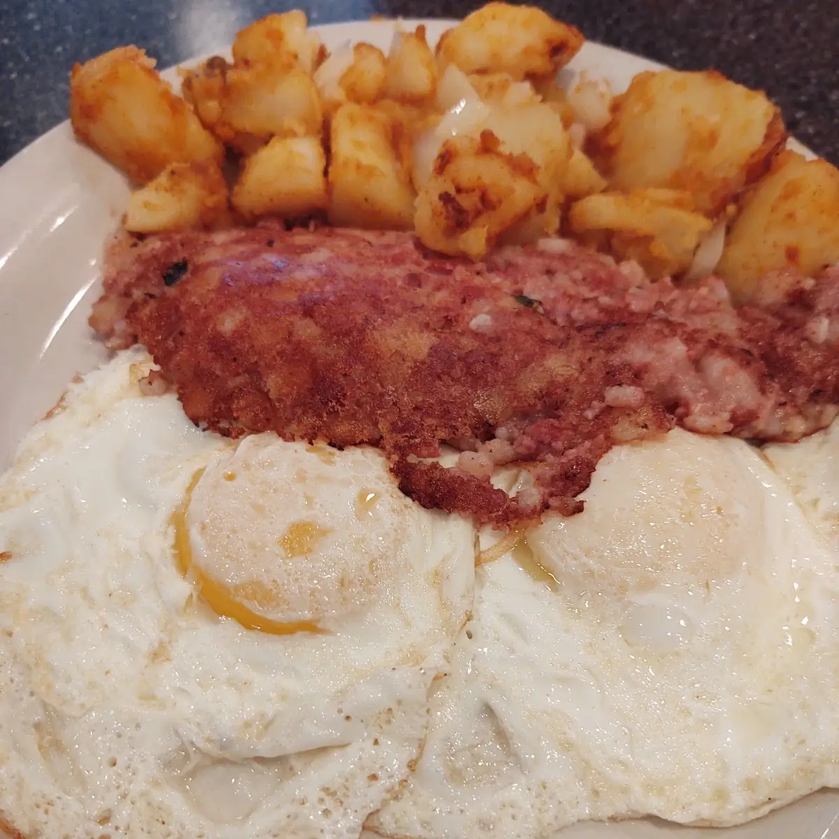 Two Eggs with Corned Beef Hash