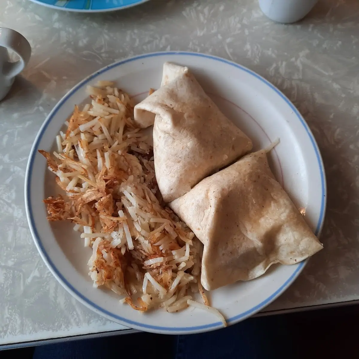 Breakfast Burrito with Hash Browns