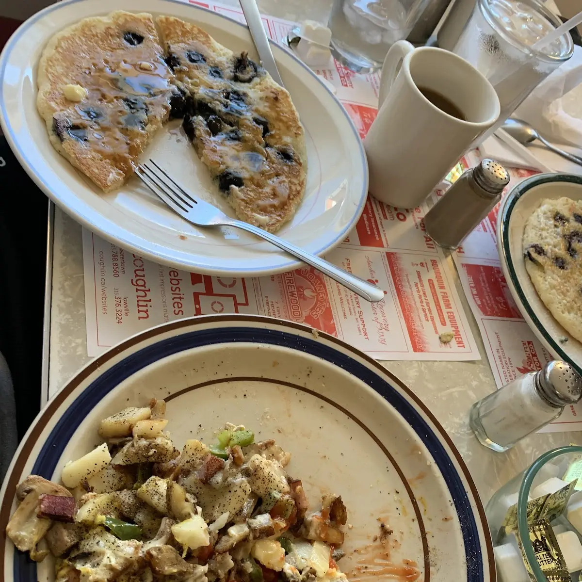 Fretta & Toast Blueberry Pancakes