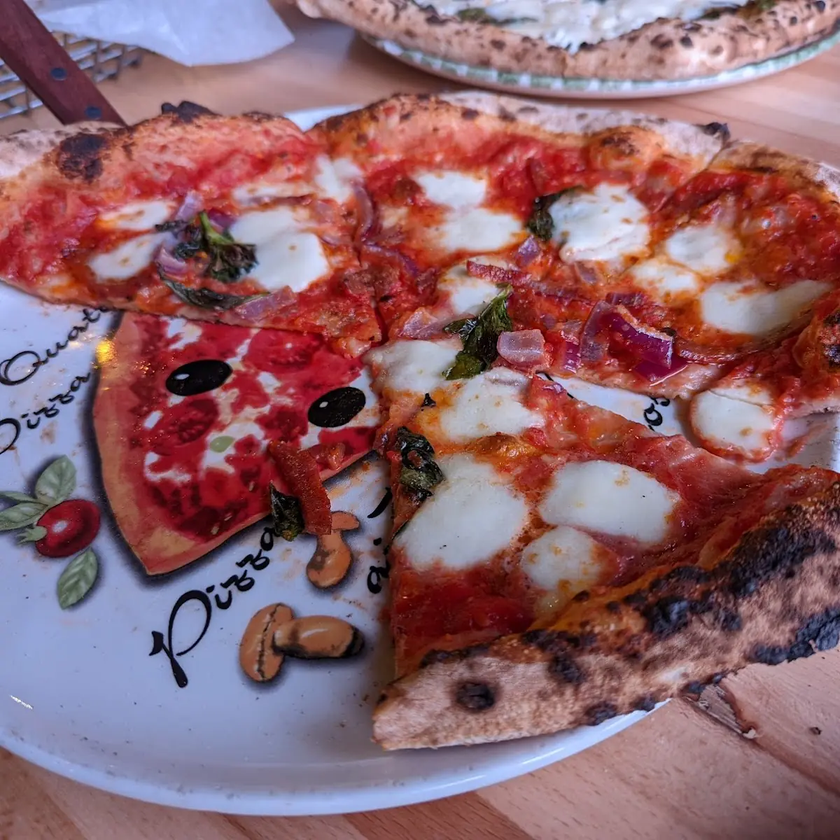 Brick Oven Margherita Pizza with Drink