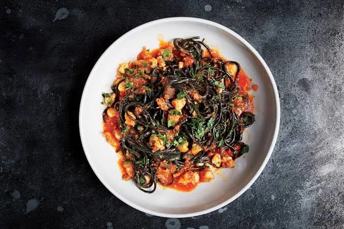 Squid Ink Linguine, Goat House