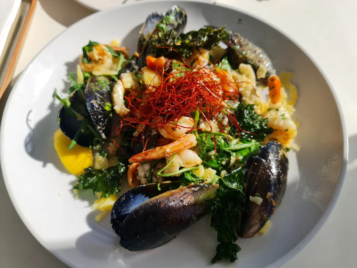 Seafood and Squid Ink Spaghetti