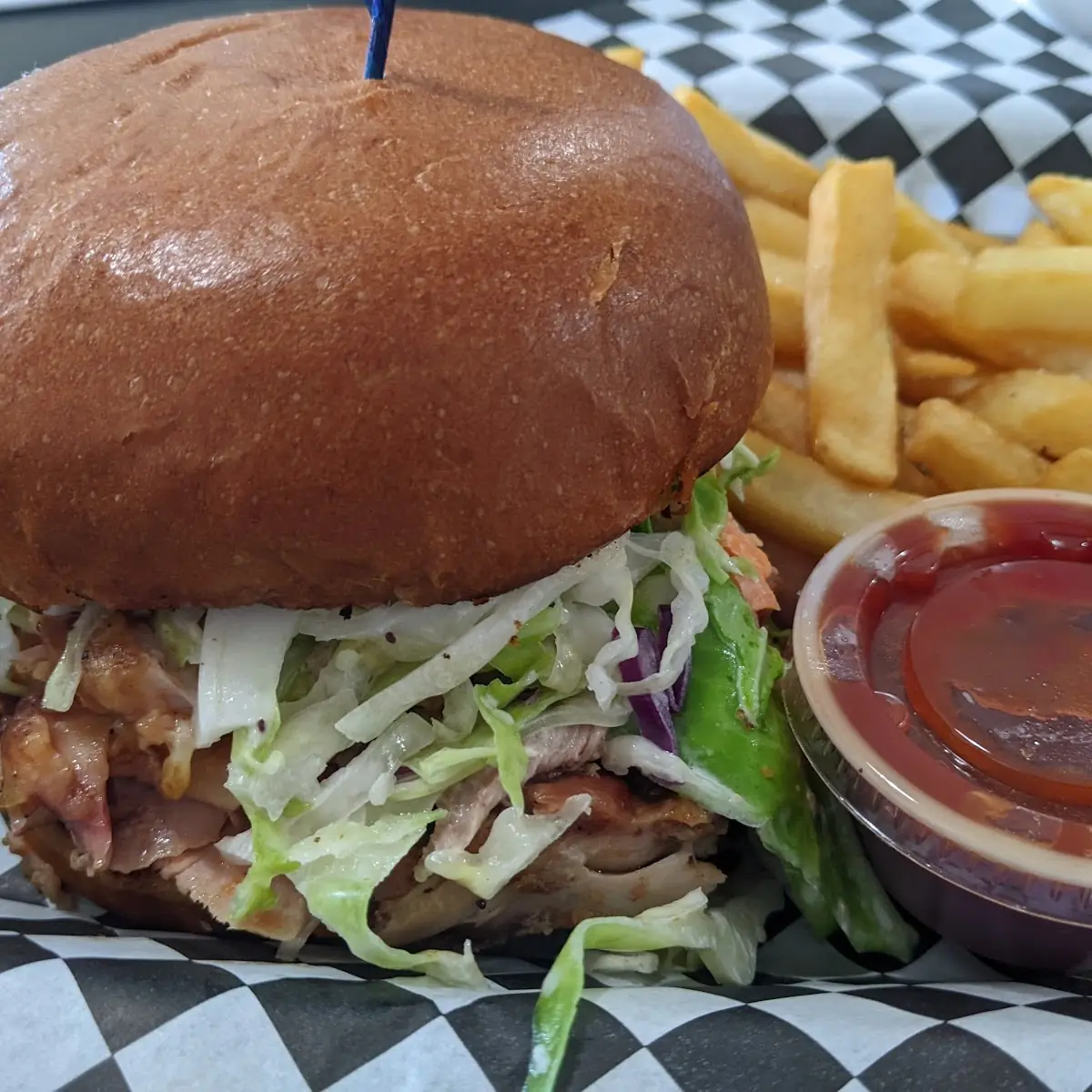 Pulled Smoked Chicken Sandwich