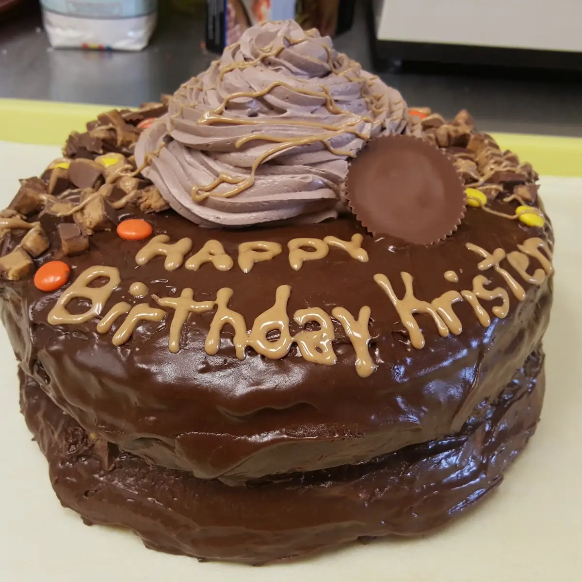 Giant Texas Donut Birthday Cake