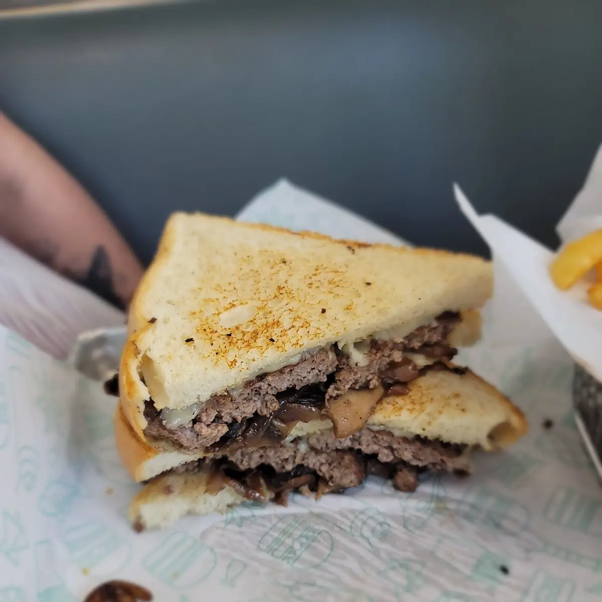 French Onion Patty Melt