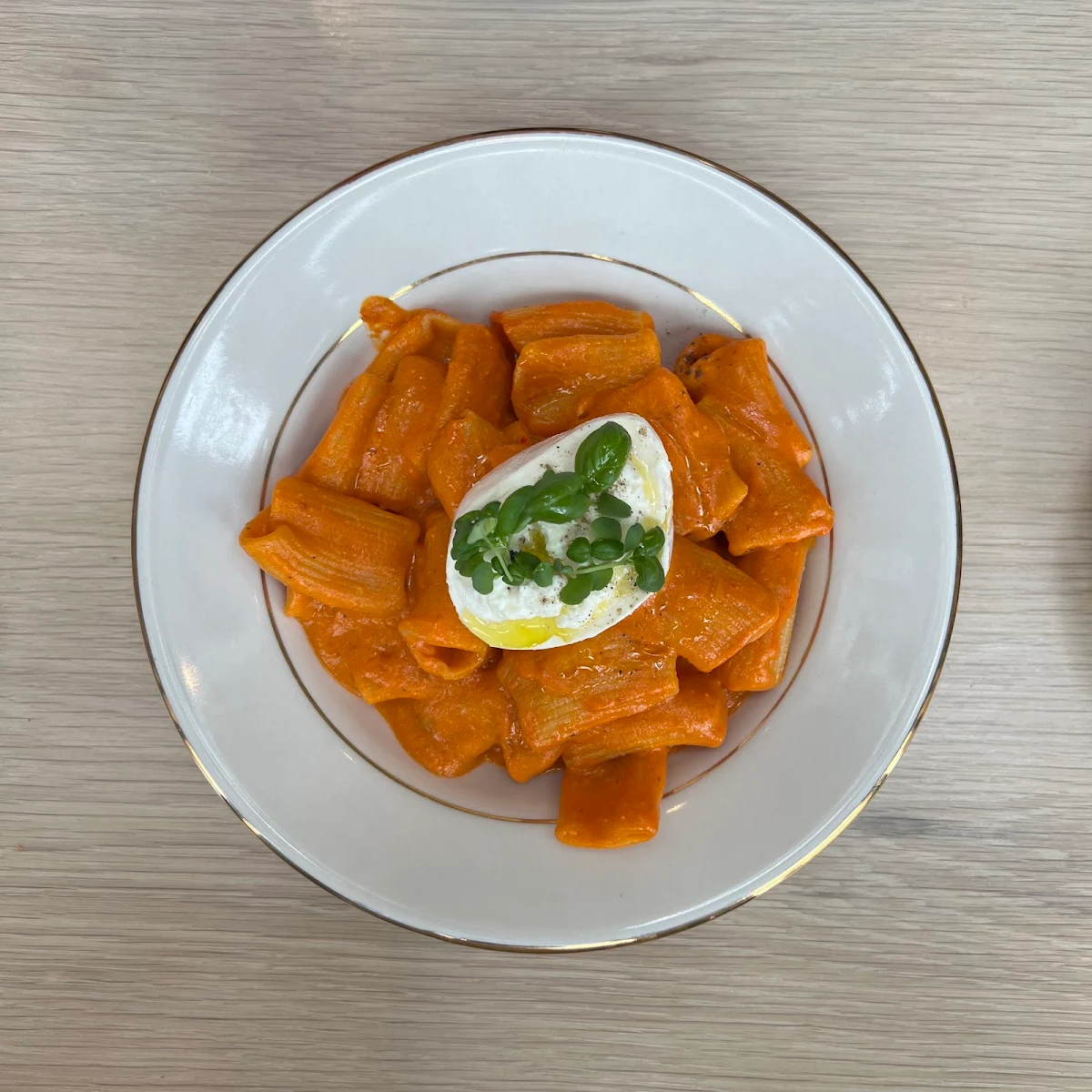 Rigatoni Vodka & Burrata