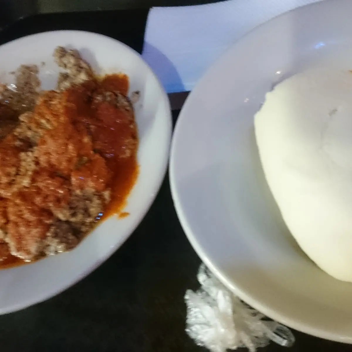 Fufu or Pounded Yam or Garri