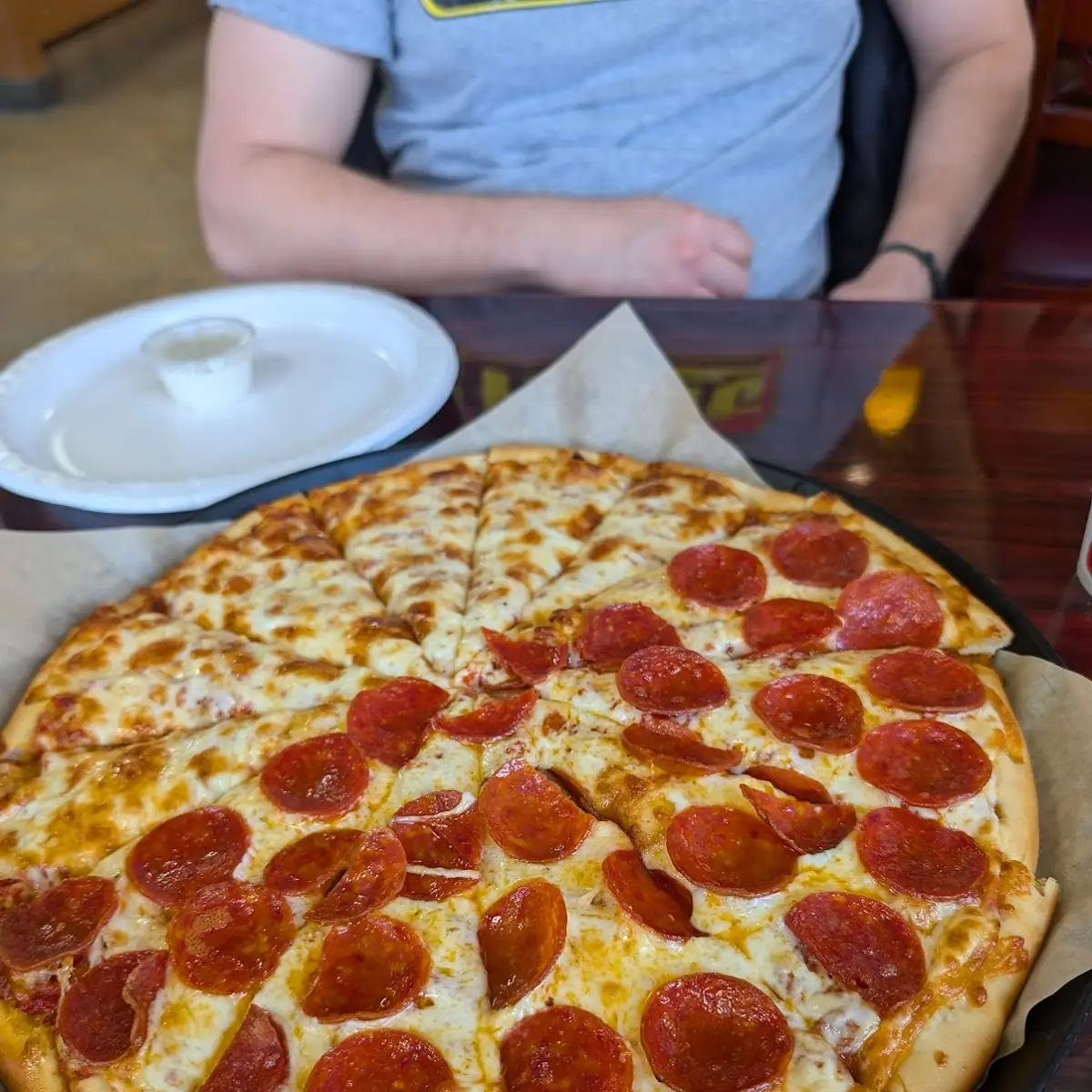 Half Pep Half Cheese Pizza