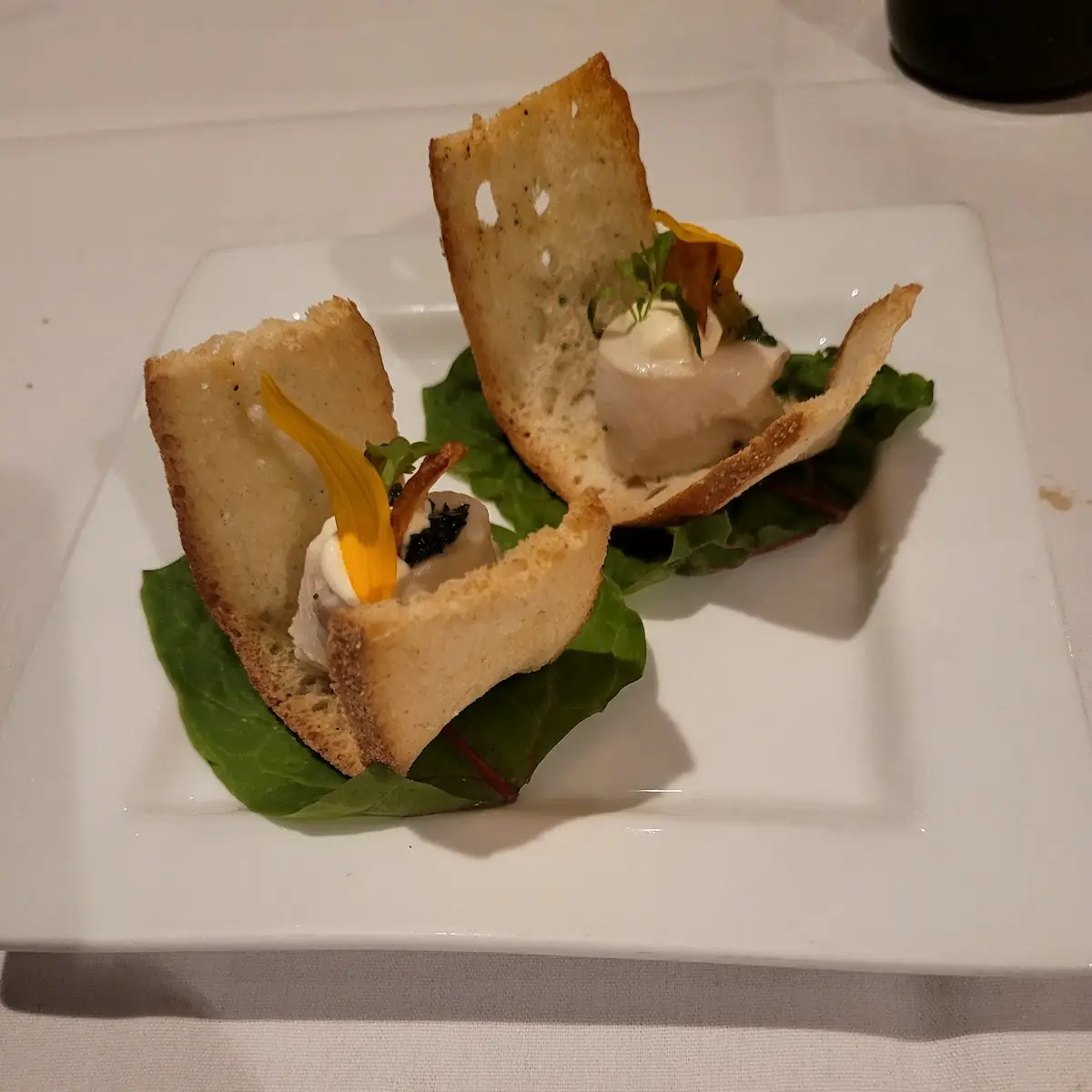 Two Wash Ranch Chicken Liver Mousse Parmesan Baskets Radish Almonds
