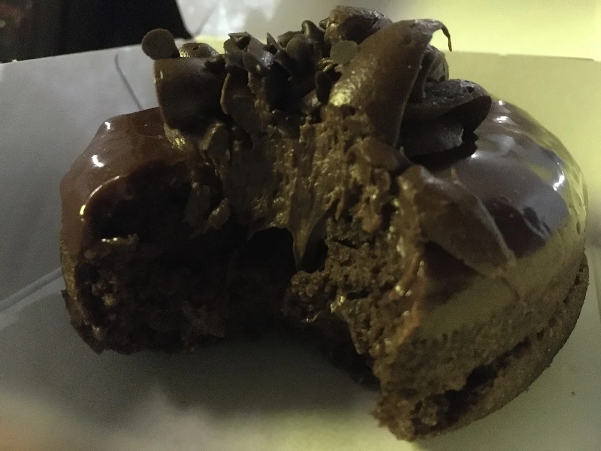 Chocolate Truffle Dream Donut Inside View