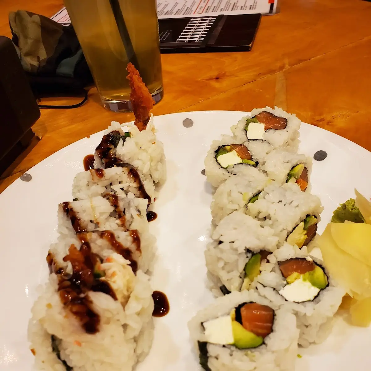 Spicy Yellowtail and Spicy Salmon Roll