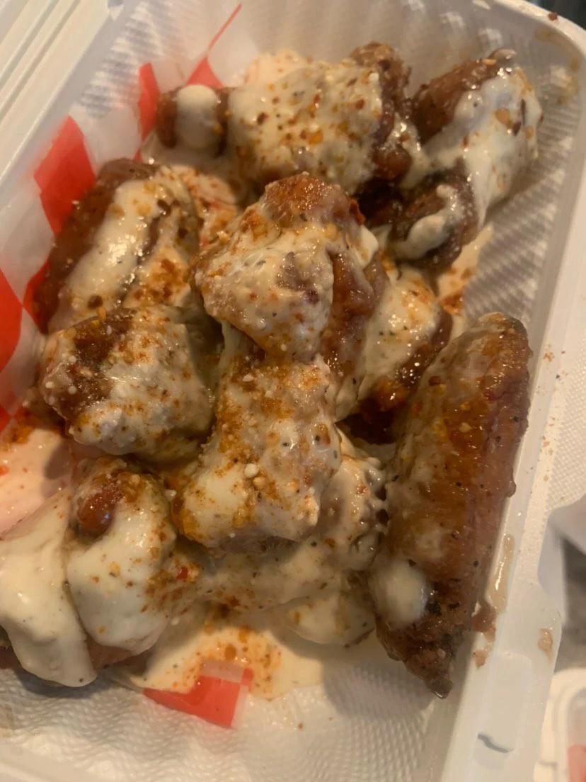 Honey Parmesan Wings, M N' A Wings Corner N' Pizza