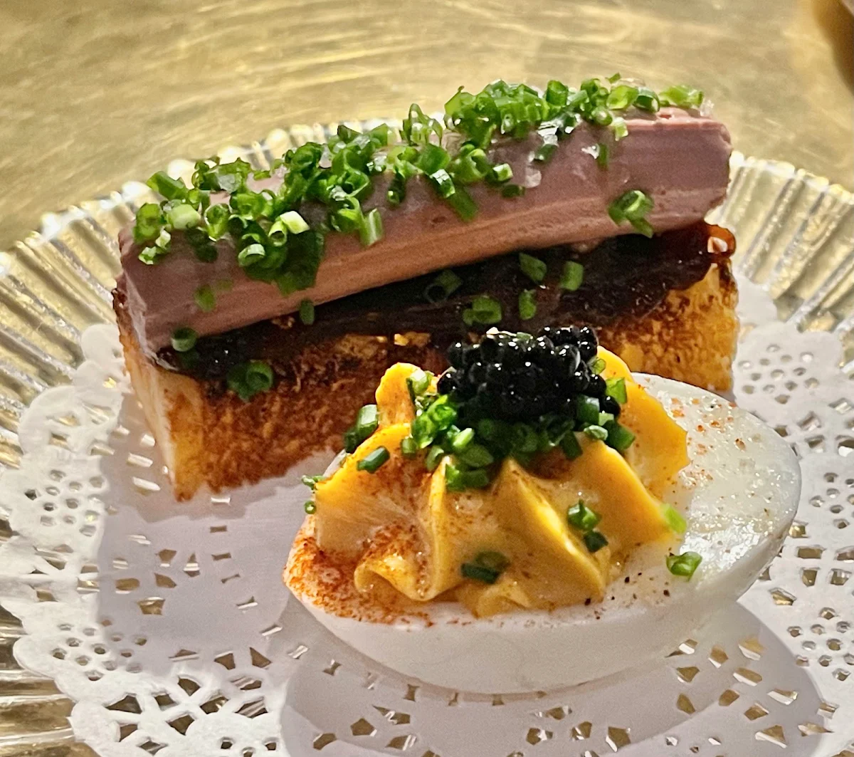 Chicken Liver Pate & Oeufs Mayonnaise & Avruga Caviar, Smith St Bistrot