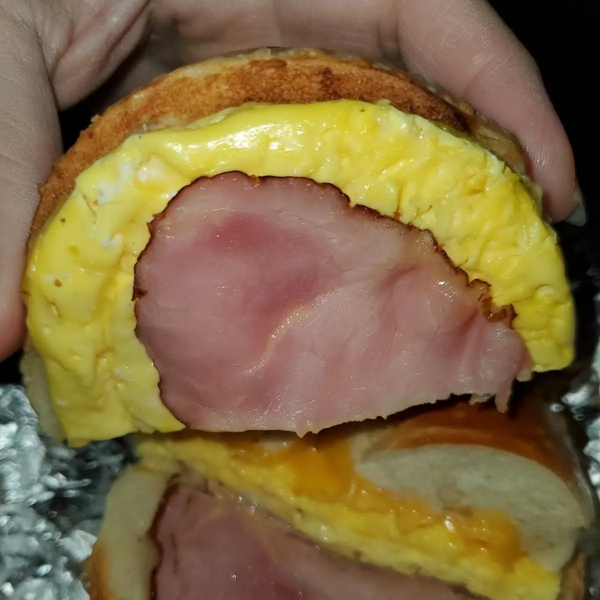 Egg Ham Egg and Cheese