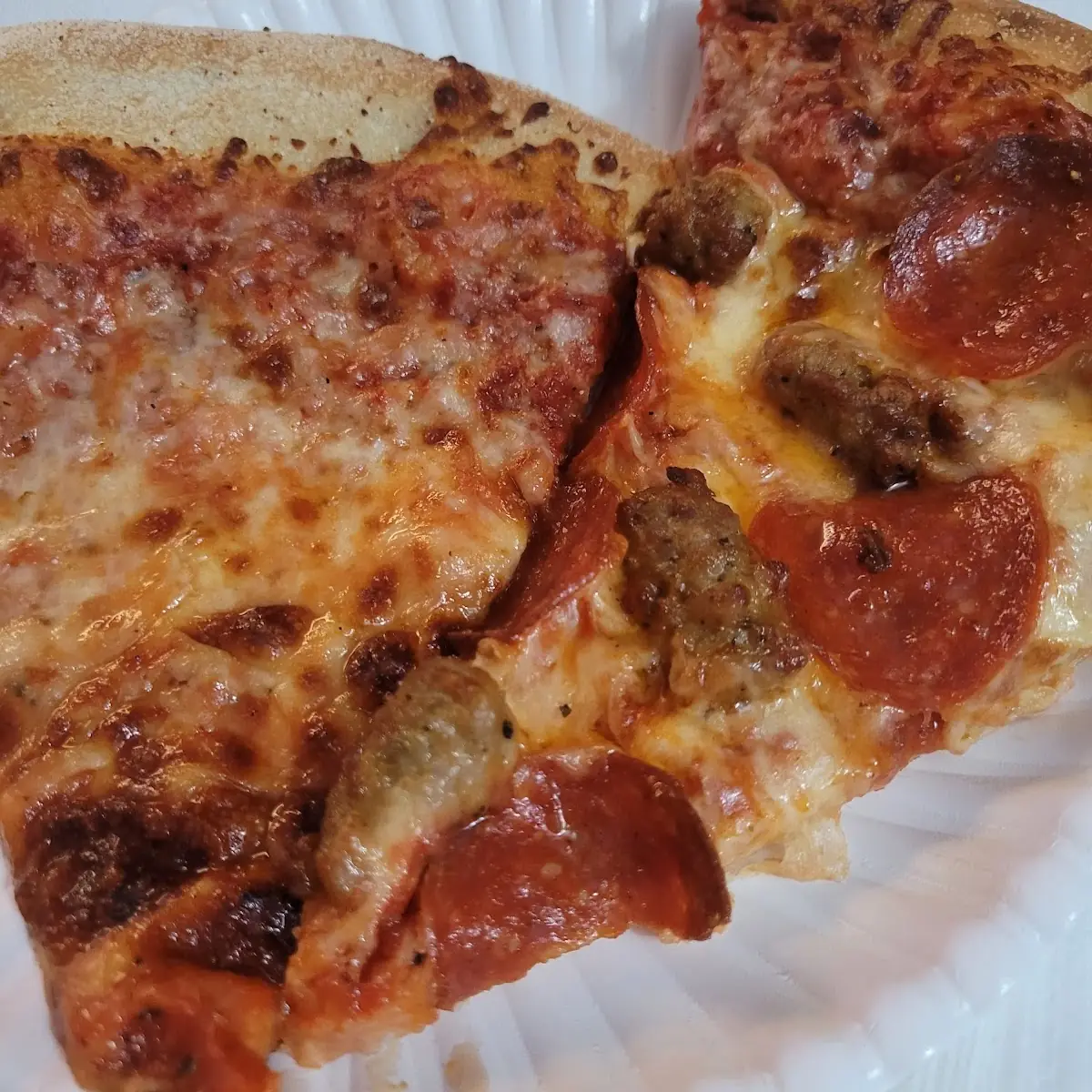 Sausage and Pepperoni Pizza