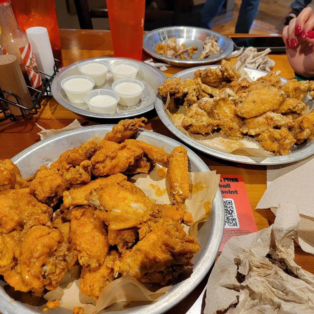 Mild and Garlic Parmesan Wings