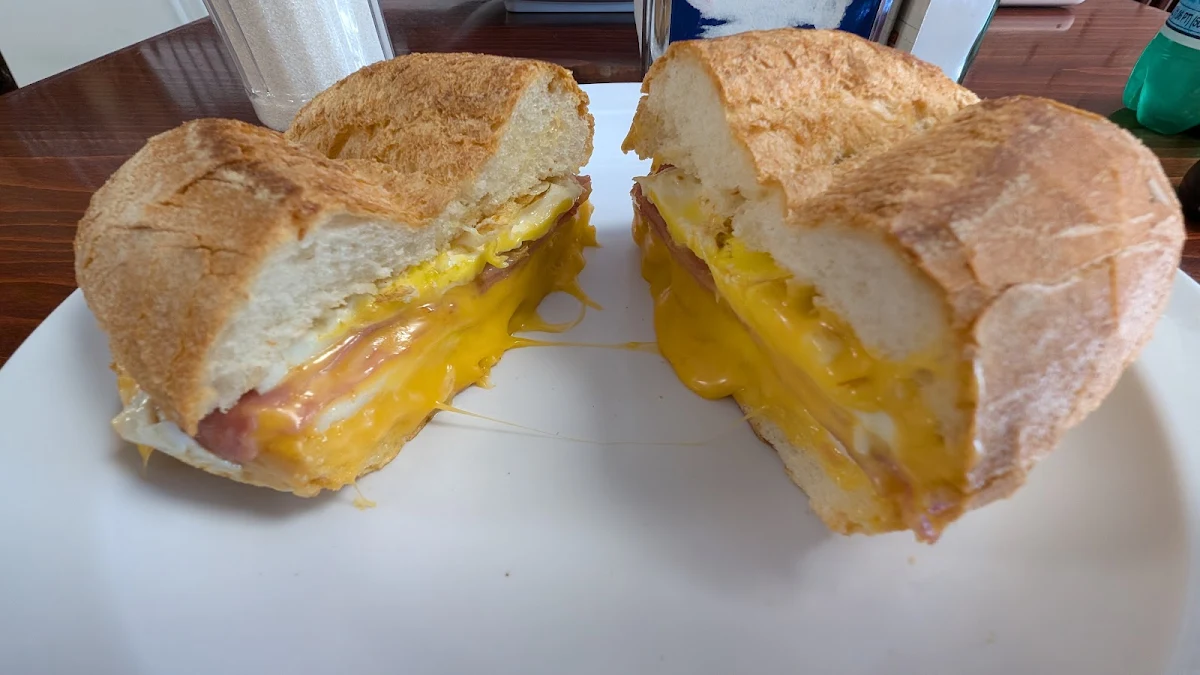 Ham Egg and Cheese Sandwich