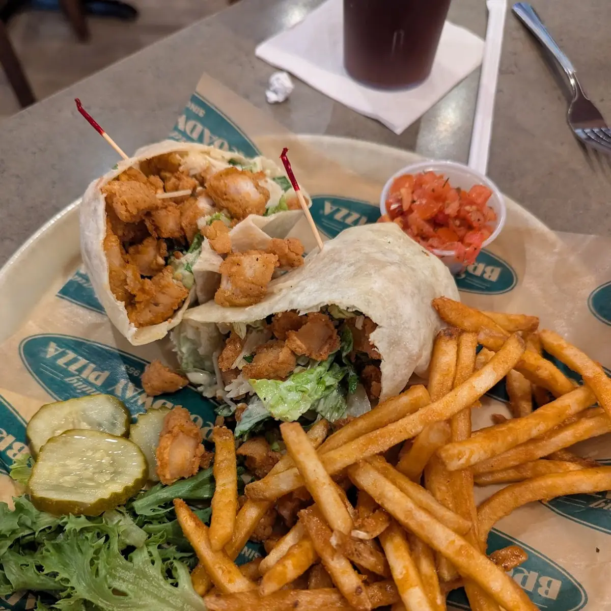 Caesar Wrap with Crispy Chicken