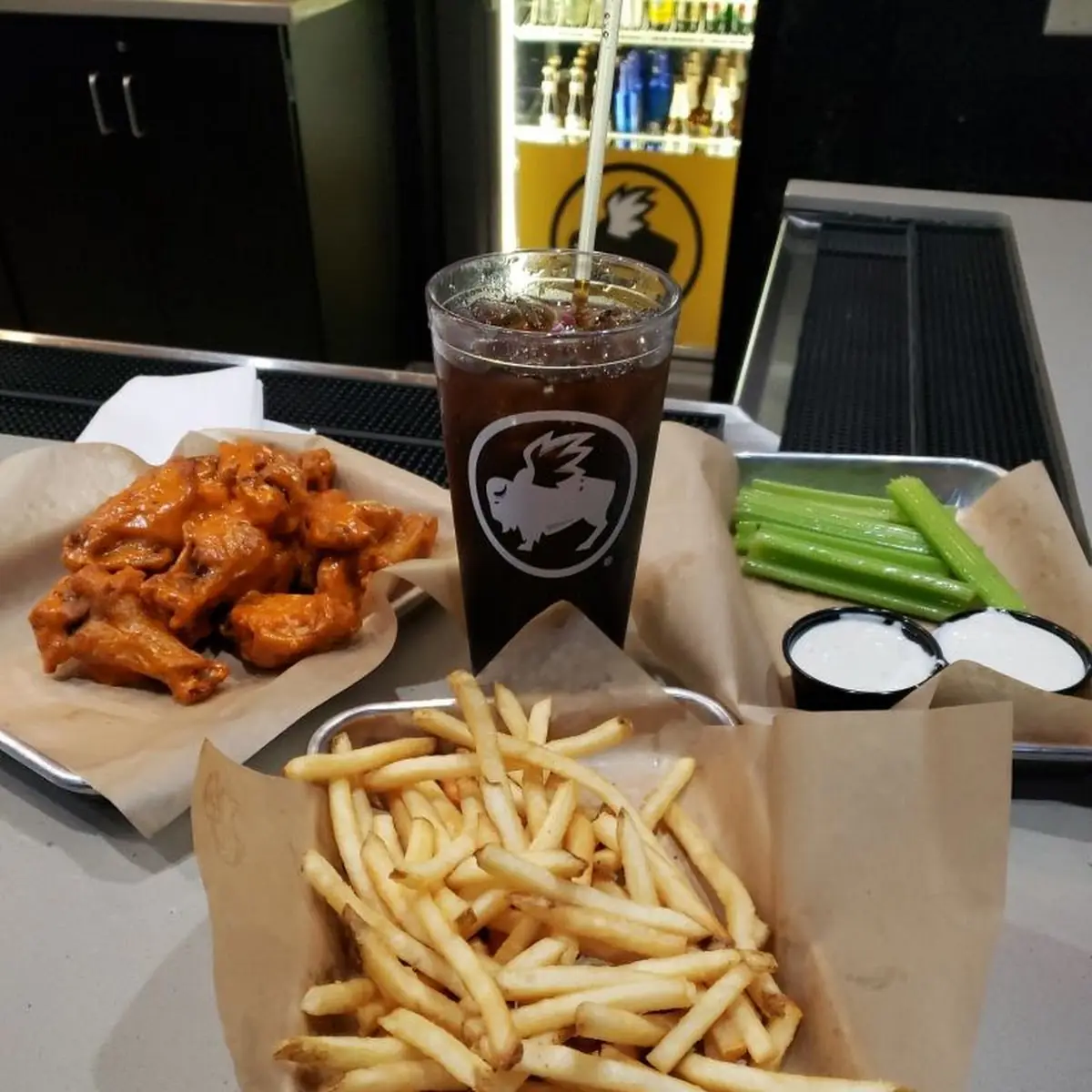 Traditional Wings Medium Fries Celery