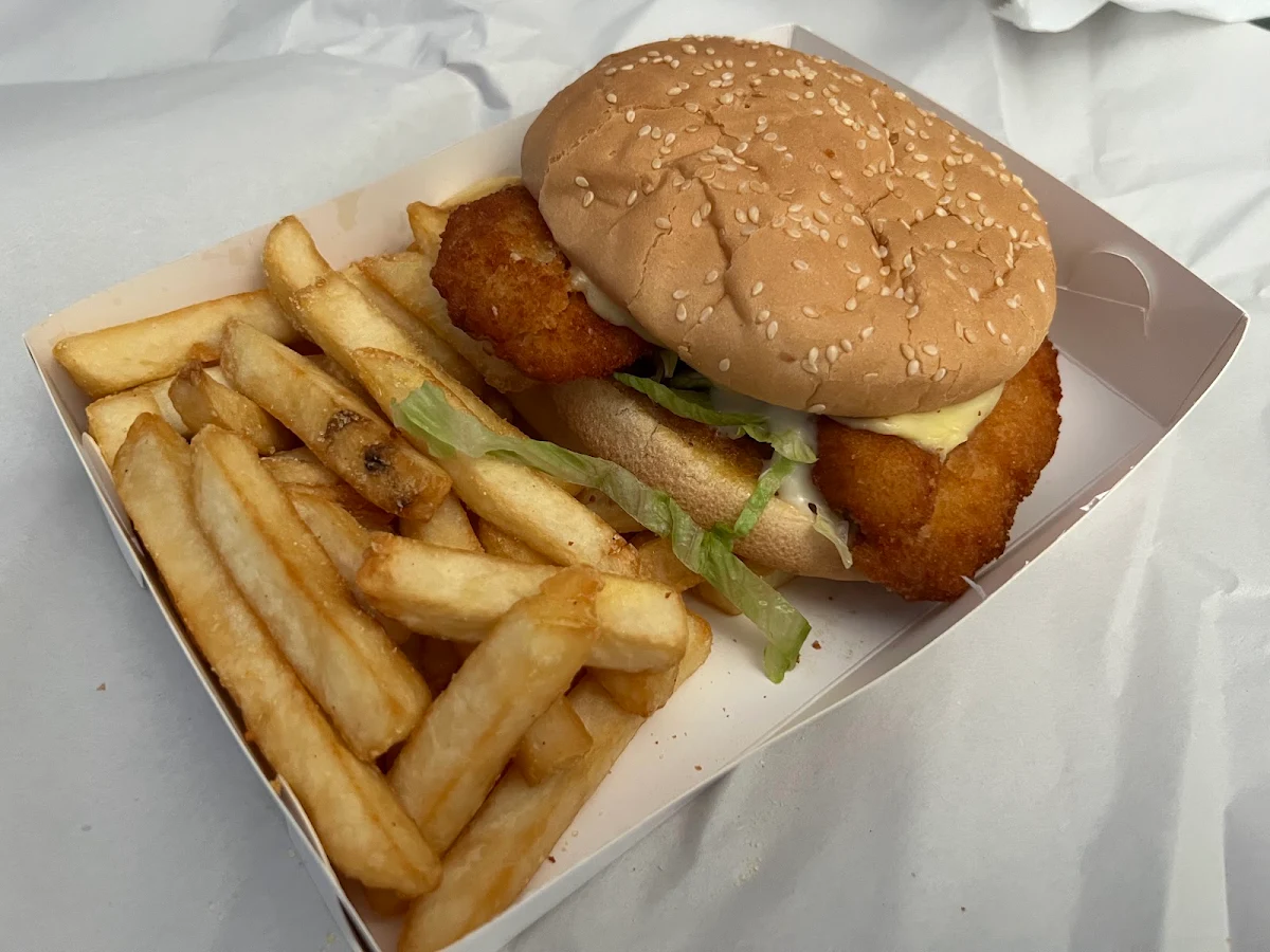 Chicken Schnitzel Burger Combo, Time To Eat