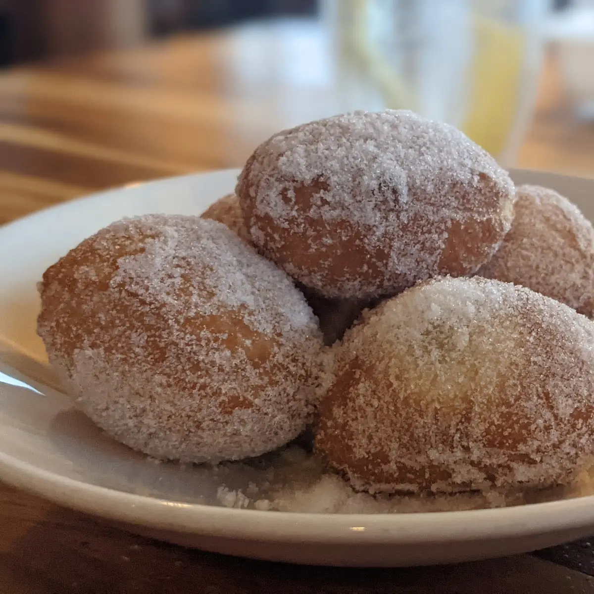 White Chocolate Filled Malasadas