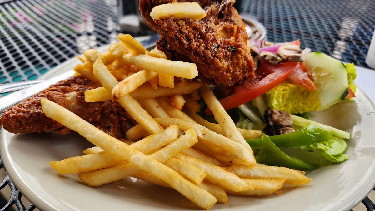 Fried Chicken and Fries