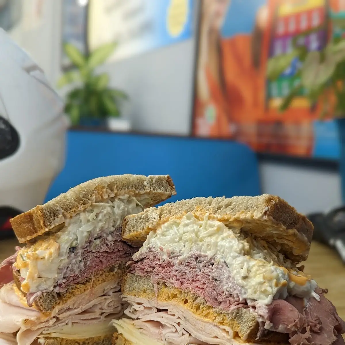 Triple Decker Meat Deli Sandwich