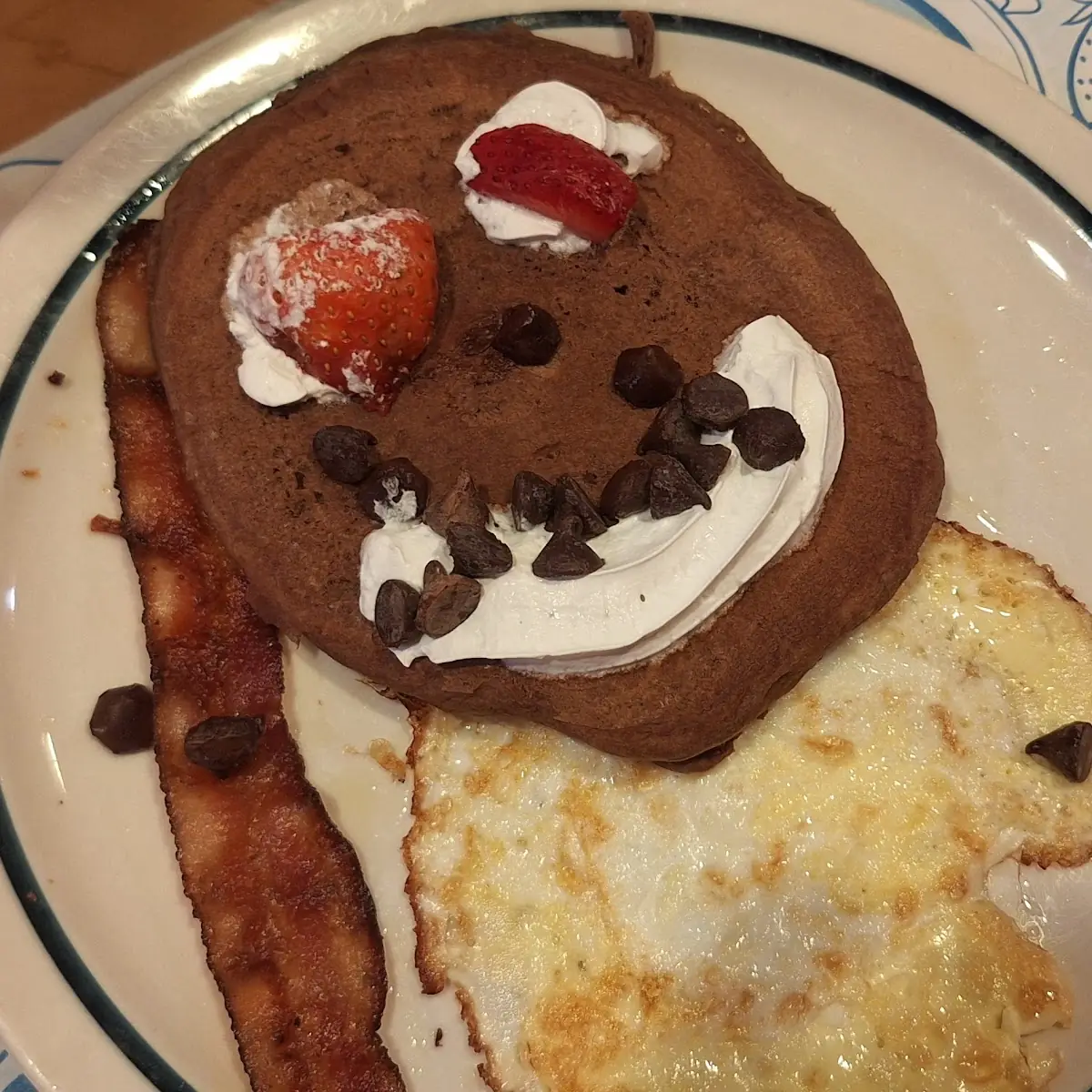 Happy Face Pancake Combo