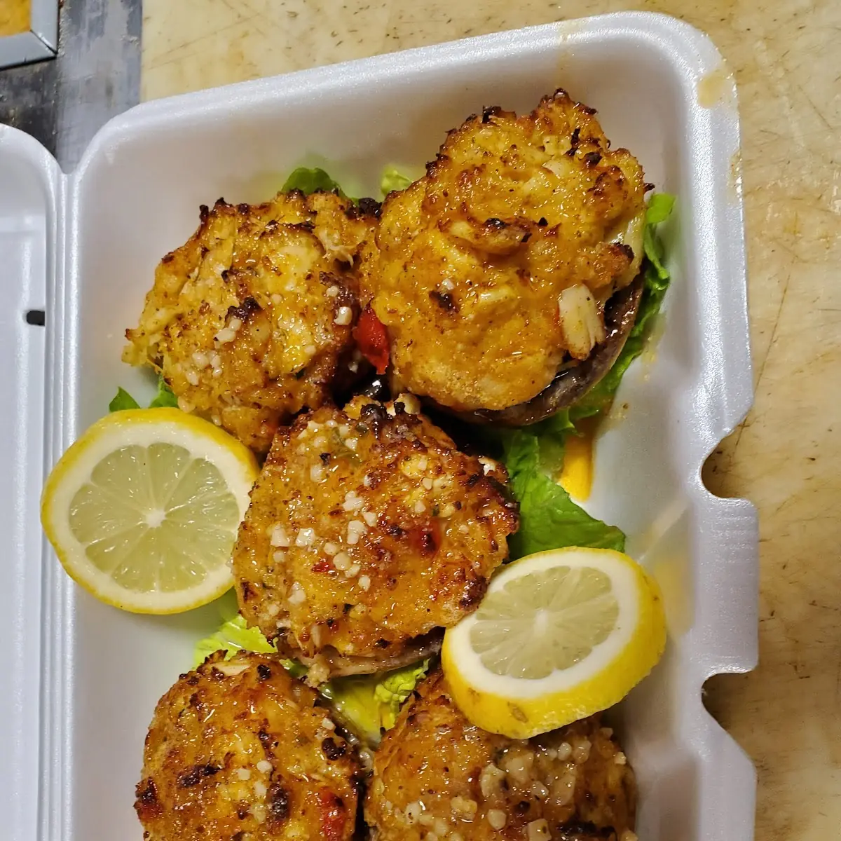 Broiled Stuffed Mushrooms 5