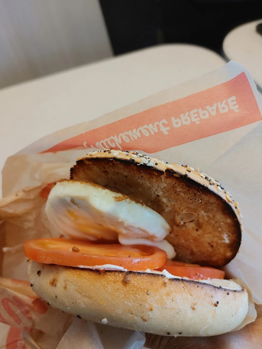 eberyt8 Beagle with Cream Chees and Tomato and Egg, Tim Hortons