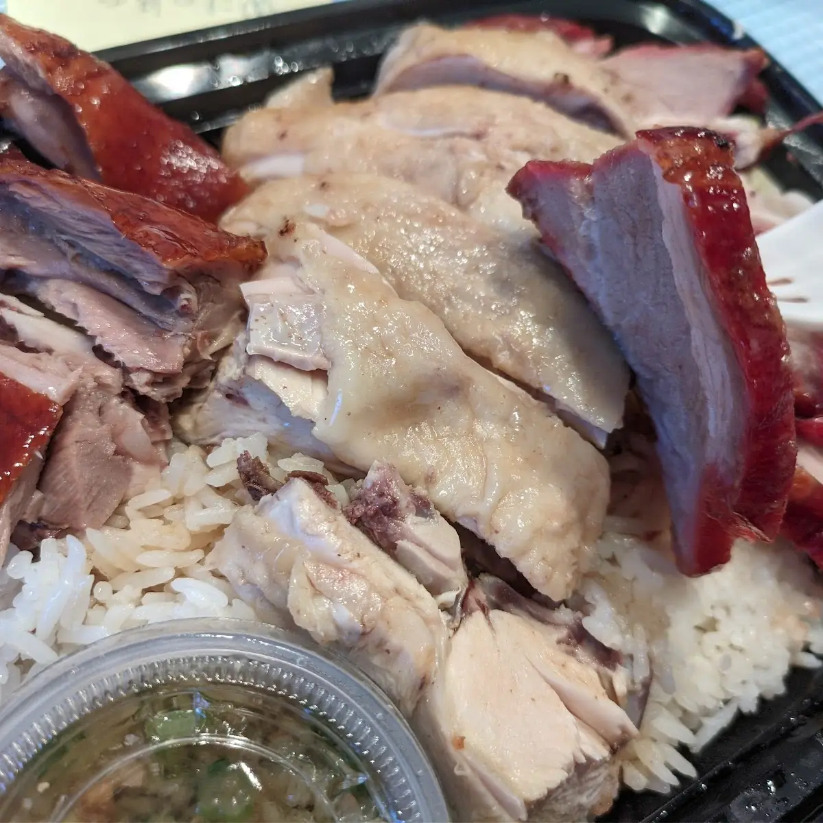 Roast Duck Chicken BBQ Rice