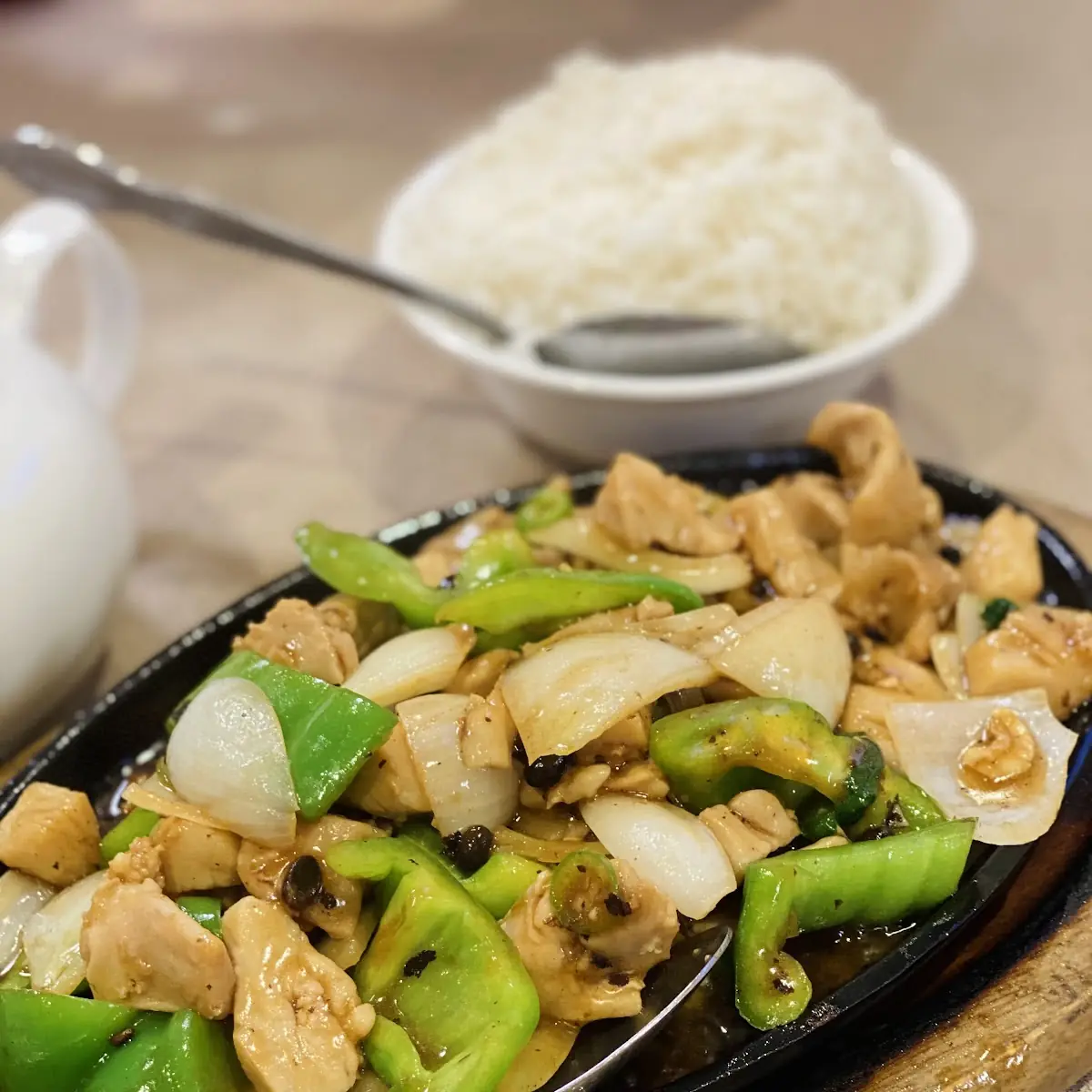 Sizzling Chicken w Black Bean Sauce