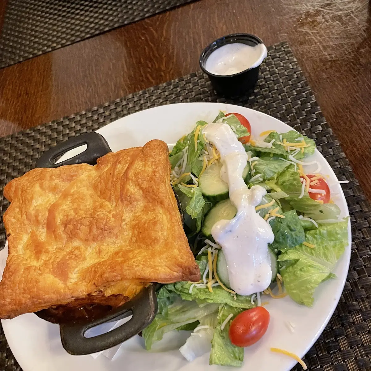 Chicken Pot Pie and Salad