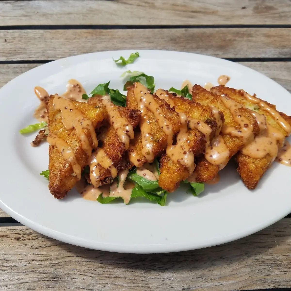 Fried Grits with House-Made Ranch