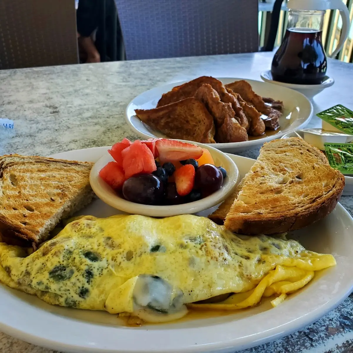 Veggie Omelette with English Muffin