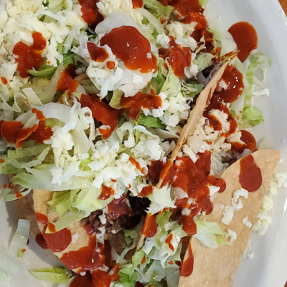 L. 1 Burrito, 1 Flauta & 1 Beef Tostada