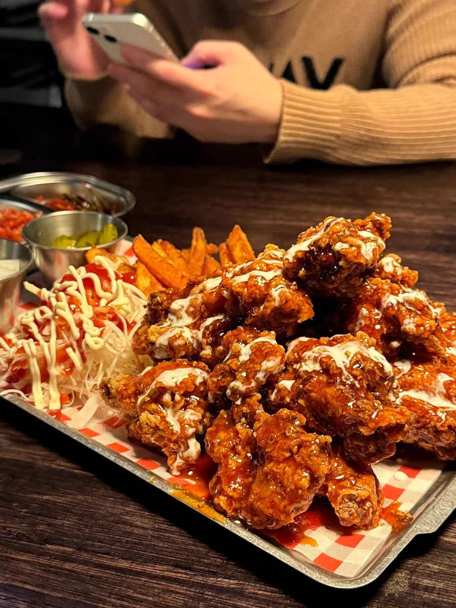 Fried Chicken Platter, Korea Town